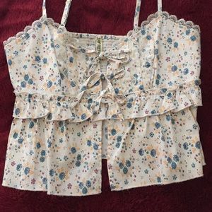 Free People too with front ties XS